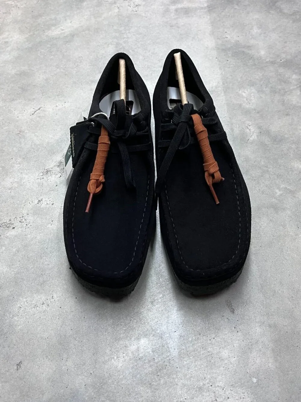 Clarks Wallabee Low Black Suede Men's Size 10 261 55519 - New